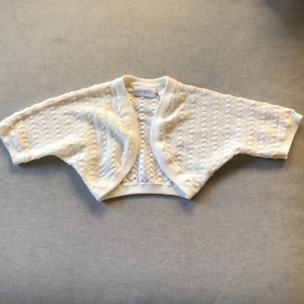 Children’s Place White Shrug Sweater 5/6
